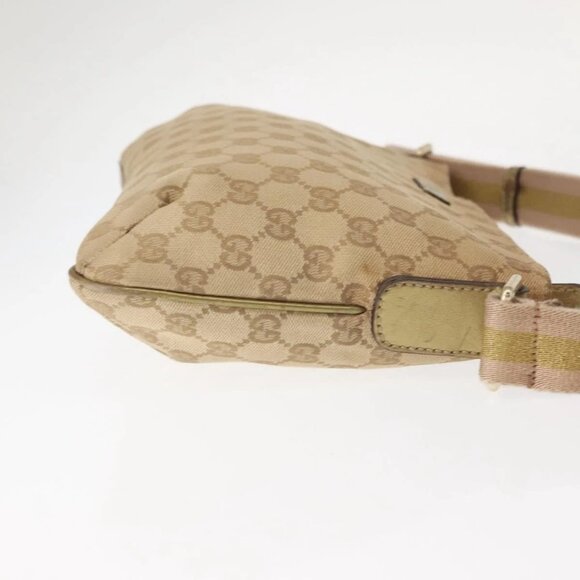 GUCCI GG Canvas Sherry Line Shoulder Bag Beige Gold 189749 001998 Auth yk19719 - Picture 6 of 16